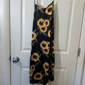 Shein - Sunflower Halter Dress
